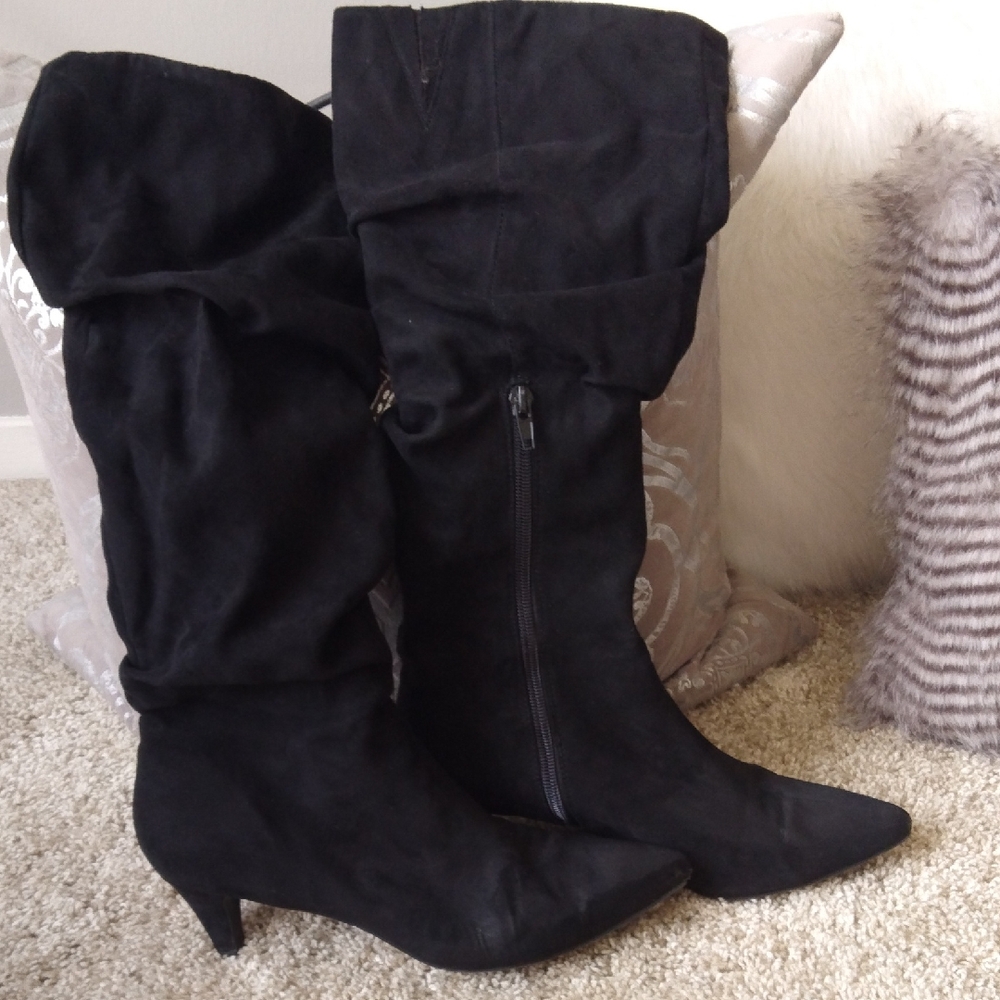 Bar III Black Heeled Boots